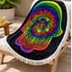 thumbnail image 2 of Toalla De Playa Redonda 150 cm Con Estampado Y Flecos Decorativos, 2 of 6