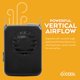 thumbnail image 3 of Ventilador colgante portátil a pilas O2COOL negro, 3 of 5