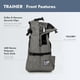 thumbnail image 3 of Mochila transportadora para perros K9 Sport Sack Trainer, pequeña, Iron Gate, 3 of 5
