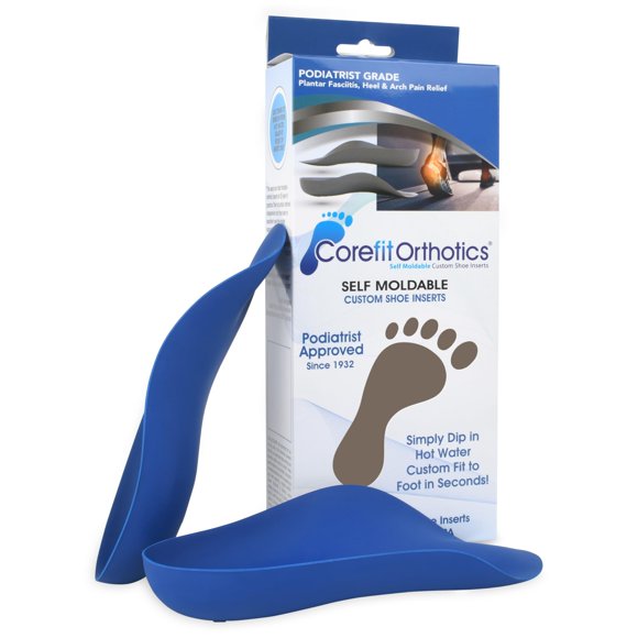 Plantilla ortopédica Corefit 3/4 de longitud azul para mujer talla 10