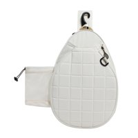 Ioensy - Bolsa De Tenis Con Correa Ajustable, Bolsa De Transporte Ligera Para Adultos, Funda Para Raqueta, Color Blanco
