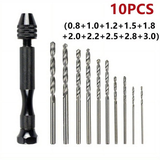 0.3-3.4mm Hand Twist Drill - Perfect for DIY Projects, Amber Making & More!