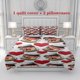 thumbnail image 1 of 3pcs Nengduo Benefits Hazelnut Fruit Chocolate Sauce Love Heart Pattern Design Display Theme Print Three Piece Bedding Set Soft Duvet Cover And Two Pillowcases, 1 of 5