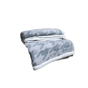 Genérico - Frazada Elegante 2 Plazas Gris Claro 200X230Cm J6