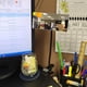 thumbnail image 3 of Clip on Security Mirror To See Behind You 6 7 X 3 Convex Cubicle Mirror For Personal Safety 360° Adjustable Rear View Monitor For Desk Office Warehouse Workplace Security, 3 of 3