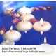 thumbnail image 4 of Paquete de 50 velas flotantes blancas de 5 cm de diámetro - CLTNIKET, 4 of 9
