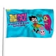 thumbnail image 1 of Los Jóvenes Titanes en Acción Bandera impresa con temática, regalo perfecto para fanáticos, amigos y familiares, y adecuada para actividades al aire libre e interiores, decoraciones de fiesta. 60*90CM, 1 of 6