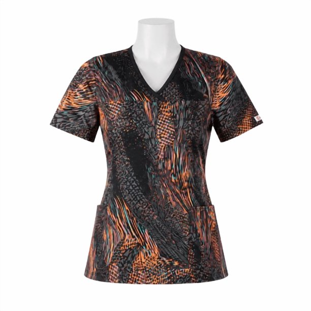 Delantal Mujer tela elasticada estampada - Art. 2321