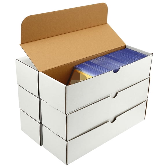 Caja de almacenamiento de tarjetas coleccionables BIU-BOOM, paquete de 6, capacidad para 4800 tarjetas