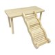 thumbnail image 2 of Plataforma De Madera Para Hámster Con Escalera, Juguete Para Escalar Para Ratas, Ardillas Enanas, Mesa M Y Escalera L, 2 of 5