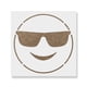 thumbnail image 1 of Plantilla de esténcil de emoji con lentes de sol y sonrisa - Compra plantillas de esténcil, plantill, 1 of 4
