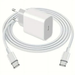 Genérico - Adaptador Apple 20W Tipo C Y Cable Tipo C , Cargador Carga Rápida Para Iphone 15 Pro Max