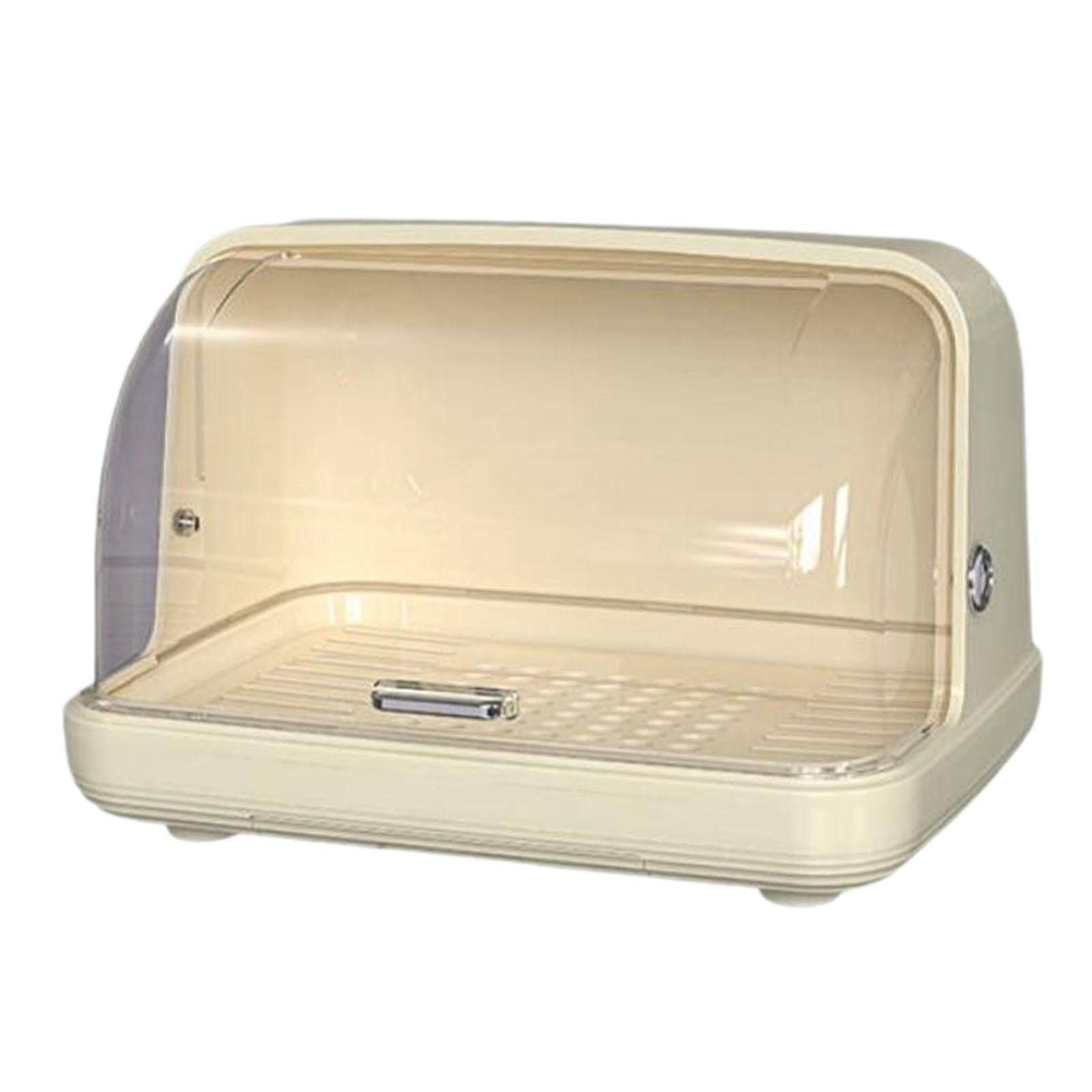 Bothyi - Escurridor De Platos Organizador De Almacenamiento A Prueba De Polvo Para Encimera De Cocina, Vajilla, Amarillo, Xl