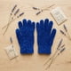 thumbnail image 3 of Guantes Chenille Azul Marino Adulto Invierno Unisex, 3 of 6