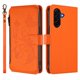 thumbnail image 2 of Funda Cartera Mariposa para [Samsung Galaxy A36 5G] con Soporte y Cremallera Naranja, 2 of 6