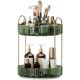 thumbnail image 1 of Organizador de maquillaje Oifecsie, giratorio 360°, 2 niveles con soporte para brochas, 1 of 7