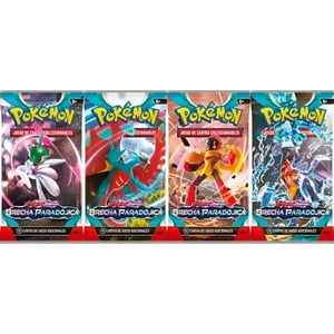 Pokémon - Cartas Pokemon Pack 4 Sobres Brecha Paradojica Español Azul