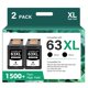 thumbnail image 1 of Cartucho de tinta Cool Toner 63XL negro de repuesto para HP 63XL, 1 of 7