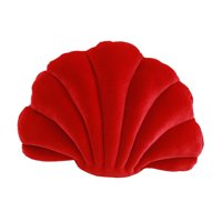 Bothyi - Cojín Con Forma De Concha Para Sofá, Decoración De Dormitorio, Hogar, Oficina, Color Rojo