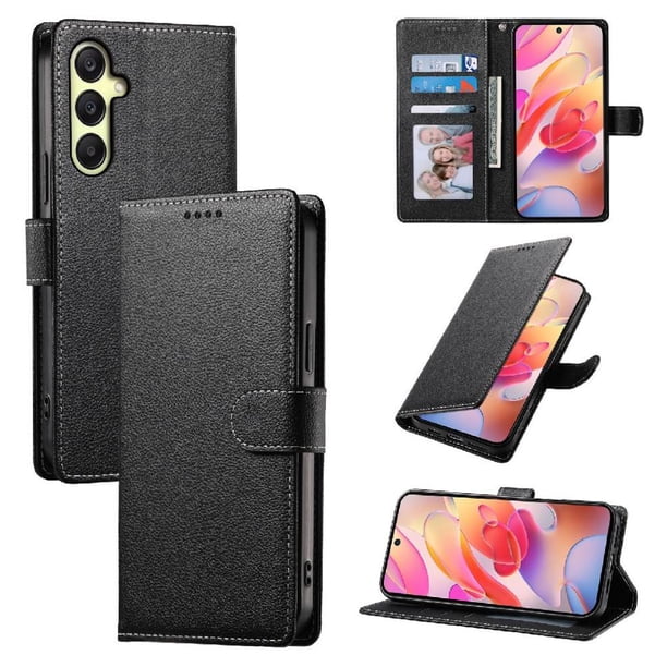 Funda para FOXDOCK Samsung Galaxy A16– Cuero Premium, 3 ranuras para tarjetas, Protección contra impactos