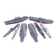 thumbnail image 2 of Kit de 8 modelos de portaaviones 4D para construir un barco de patrulla naval, juego de decoración de escritorio, kits de construcción de buques de gu, 2 of 5