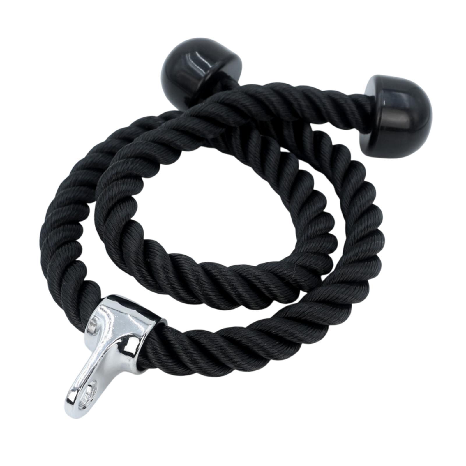 Magideal - Cuerda De Tracción Para Tríceps, Cable De Tracción Para Tríceps, Portátil, De 55 Pulgadas De Largo, Para Máquina De Cable Para Ejercicios De Levantami