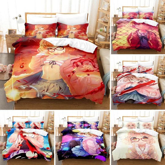 ed Beyond the Boundary Bedding Set Pillowcase Duvet Cover Double Adult Kids Bedclothes Quilt Cover