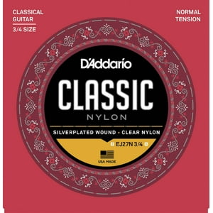 Set De Cuerdas Nylon Clásica3/4 N.Tensión Ej27N 3/4 Daddario