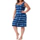 thumbnail image 4 of Agnes Orinda Tallas Grandes Vestidos de Verano sin Mangas con Diseño Tie Dye para Mujeres, Vestido de Playa Tipo Camiseta, Vestido Holgado Casual de Tirantes 3X Azul, 4 of 6