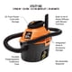 thumbnail image 2 of Aspiradora Armor All AA255, 9,46 L, 2 picos HP, para talleres utilitarios húmedos y secos, 2 of 7