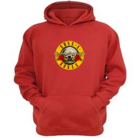 Genérico - Polerón Canguro Guns N´ Roses Rojo Talla Xs Unisex