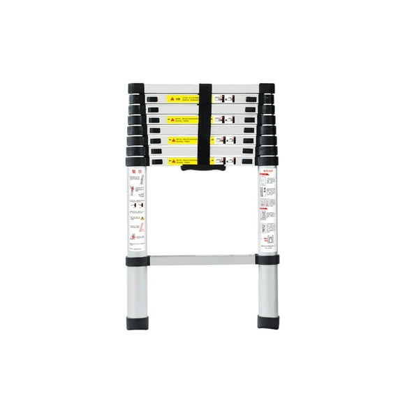Escalera Aluminio Telescópica Multiuso 2,6 Mts.QRubber