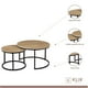 thumbnail image 3 of Juego de mesas de centro anidadas - Madera clara, 3 of 4