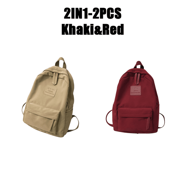 Waterproof Teenage Bookbag Nylon Rucksack Fashion Girl Backpack Women Shoulder Bag High School Schoolbag Black
