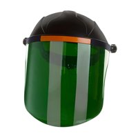 Magideal - Protector Facial Para Soldadores Con Visera Frontal Abatible, Protector Facial Para Soldadores, Versátil Para Silvicultura Y Jardinería, Cómodo De Lle Verde Negruzco