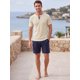 thumbnail image 2 of INSPIRE CHIC Camiseta de Hombre de Waffle de Manga Corta Ligera para Verano Talla L Beige, 2 of 5