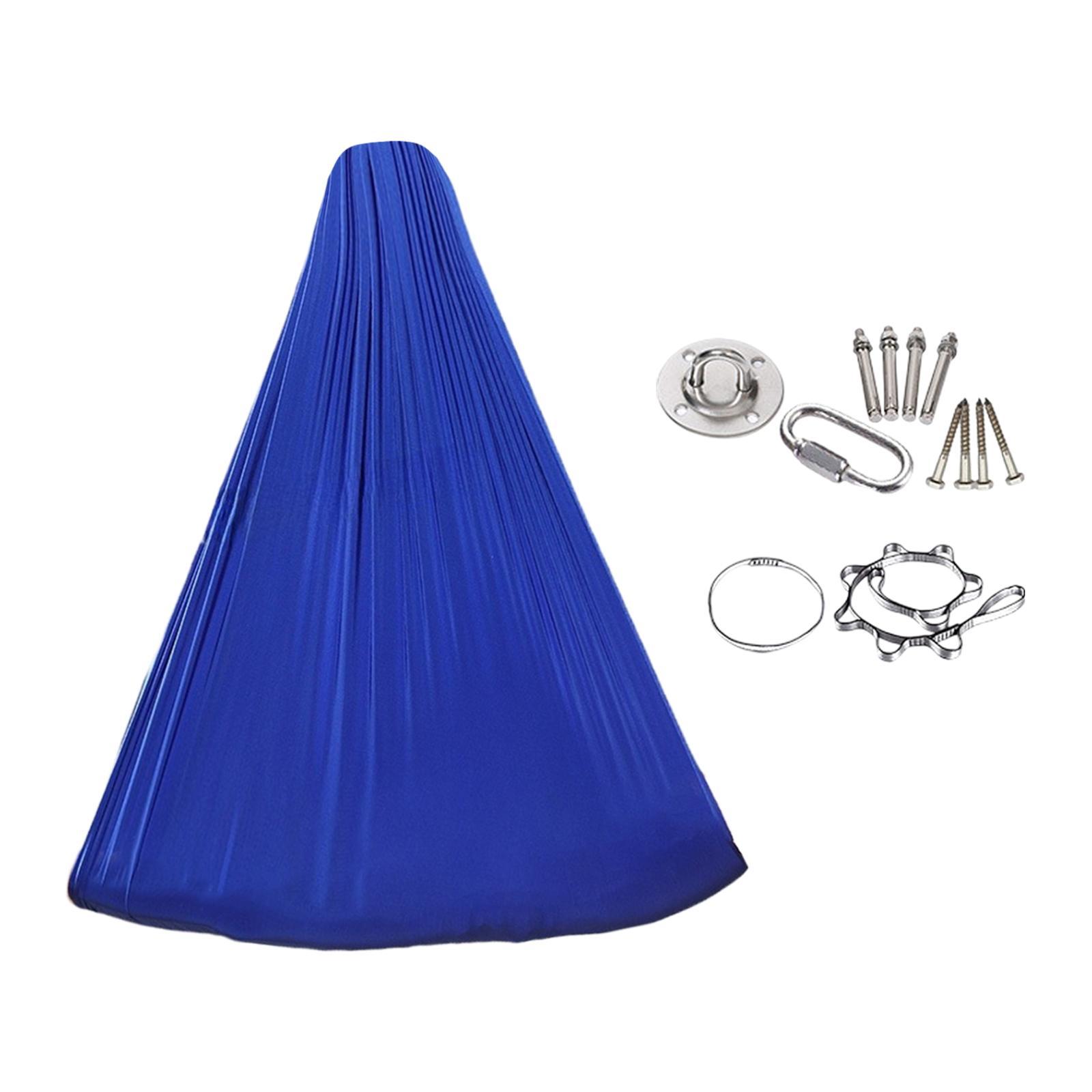 Magideal - Hamaca Con Columpio Para Niños, Silla Con Columpio Antivuelco Para Balcón, Patio Interior Y Exterior, Azul