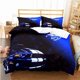 thumbnail image 1 of Mustang Car Pattern Duvet Cover Set Bedding for Aldult Boys Bed Set Game Quilt Cover Comforter Cover Bedding SetBed Sheets, 1 of 5