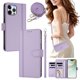 thumbnail image 2 of Funda Cartera para iPhone 12 Pro Max con Bolsillo para Billetes, Morado Claro, 2 of 6
