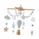 thumbnail image 2 of Guardería Móvil Cuna Cama Campana Bola De Fieltro Campanas De Viento De Madera Decoración Colgante Estilo A, 2 of 5