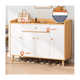 thumbnail image 3 of Zapatero Organizador 120cmx30x84cm De Madera 4 Puertas, 3 of 5
