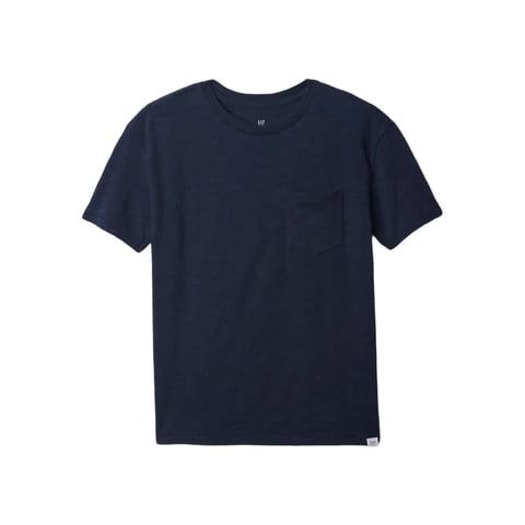 Camiseta Gap Boys Pocket Crew Tapestry Azul Marino Para Niños