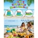 thumbnail image 2 of Juego de juguetes de playa Fiderix para niños de 3 a 10 años con 2 cubetas y bolsa, 2 of 5