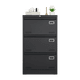 thumbnail image 3 of Filing Cabinet Lateral File Cabinet 3 Drawer, Blcak Locking Metal File Cabinets Three Drawer, Office Filing Cabinet with Lock Drawers for Home Office/Legal/Letter/A4/F4, 3 of 3