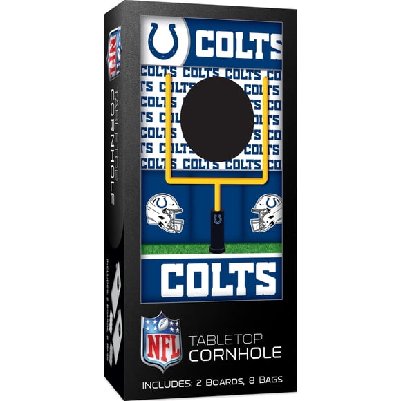 Obras maestras de mesa Cornhole NFL Indianapolis Colts