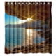 thumbnail image 1 of Cortina de ducha Mis2 Beauiful Beach Sea con ganchos (60 x 72 pulgadas), 1 of 3