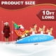 thumbnail image 3 of Trineo Inflable Navideño De Papá Noel Con Renos De 10 Pies Azul, 3 of 7