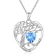 thumbnail image 1 of Collar con colgante de corazón de plata de ley, 1 of 5
