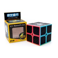 Cubo Original Qiyi 2X2X2 Speed Fibra Carbono Azul
