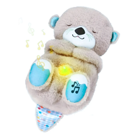 Movi - Peluche Nutria Musical Con Luz Led Para Niño Con Respiración